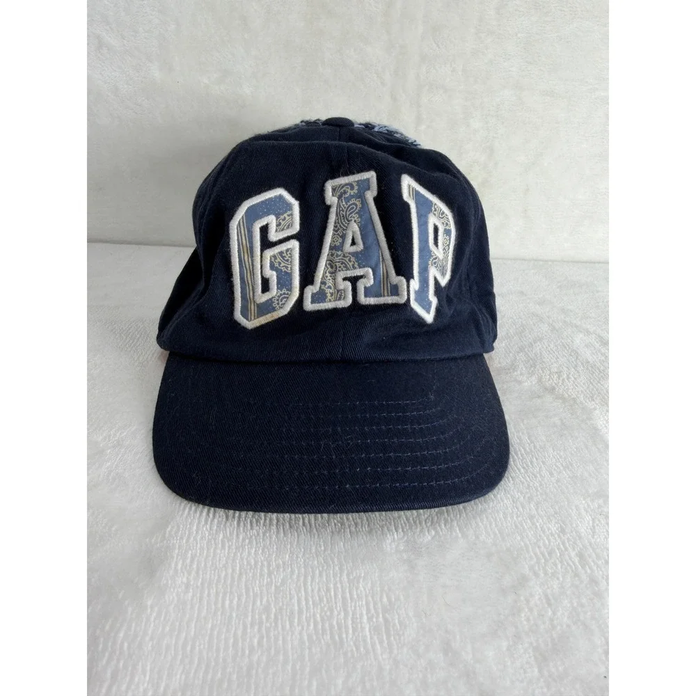 Gap Kids Boys Navy Blue Knit Back Baseball Hat Cap Hybrid
